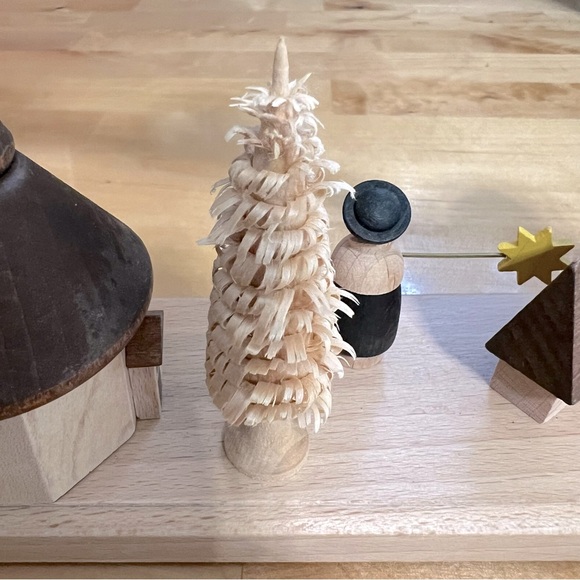 Vintage Straco Candle Arch 15" Handmade Erzgebirge Featuring Church And Carolers - Picture 15 of 15